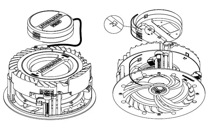 Lithe Audio PRO Moduł PoE RYSUNEK TECHNICZNY